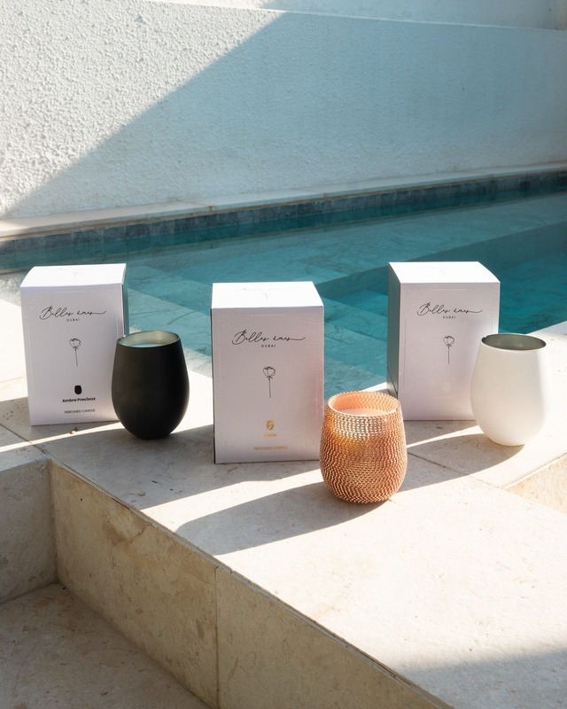 Belles Âmes luxury candle with premium packaging